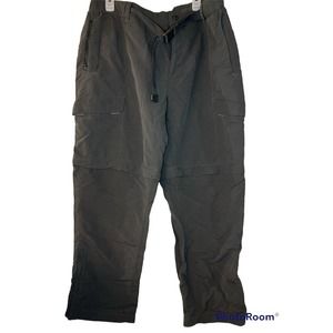 The North Face Pants Mens XL Gray Convertible Cargo Shorts Belted Hiking